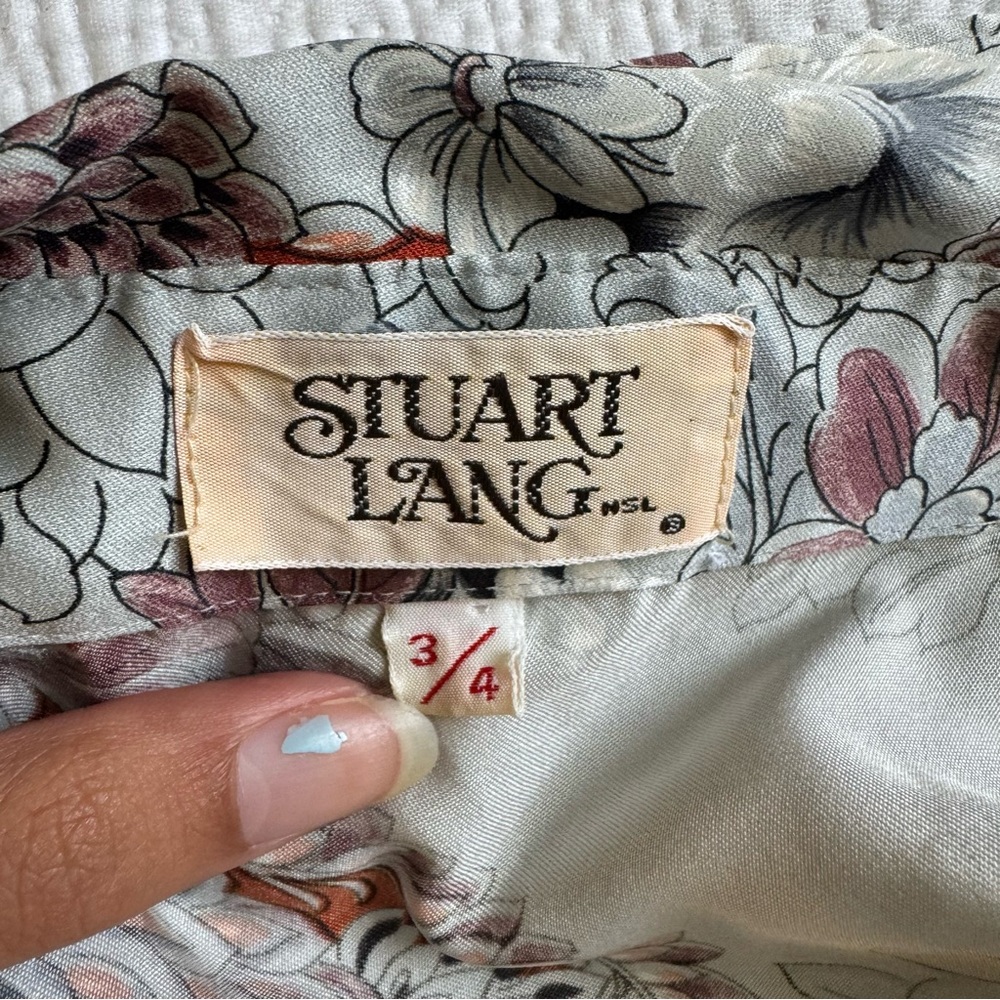 Patterned Fitted Button Up Stuart Lang - image 5